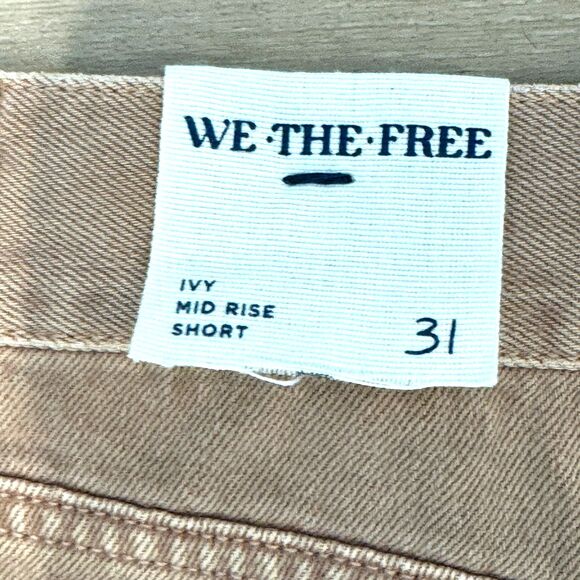 Free People 'We The Free' Ivy Mid Rise Denim Shorts - Women's 31 - nwt - Picture 5 of 8